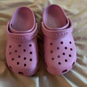 Purple crocs